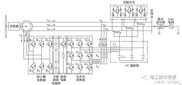 雙饋風(fēng)電系統(tǒng)中VRB儲能型網(wǎng)側(cè)九開關(guān)變換器