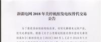 新疆電網(wǎng)2018年關(guān)停機組發(fā)電權(quán)替代交易于8月15日展開