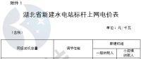 湖北：鼓勵通過競爭方式確定水電上網(wǎng)電價（附湖北省各水電站上網(wǎng)電價及新建水電站標桿上網(wǎng)電價）