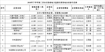 陜西省2018年下半年第二次電力直接交易：規(guī)模55.03億千瓦時(shí) 289家市場主體參與