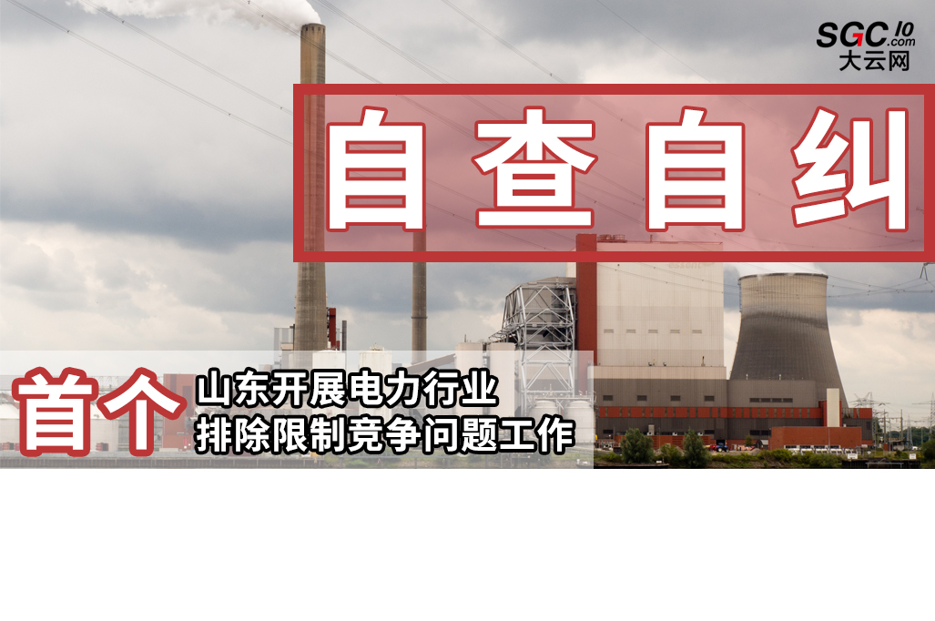 首個|山東開展電力行業(yè)排除限制競爭問題自查自糾工作