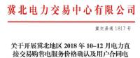 冀北開展10-12月電力直接交易購售電服務(wù)價(jià)格確認(rèn)及用戶合同電量填報(bào)