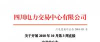 四川2018年10月第3周直接交易：電量總需求1.4億千瓦時(shí)