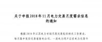 江蘇開始申報(bào)2018年11月電力交易月度需求信息