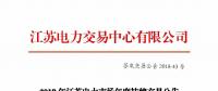 2019年江蘇電力市場(chǎng)年度掛牌交易12月17日開始申報(bào)