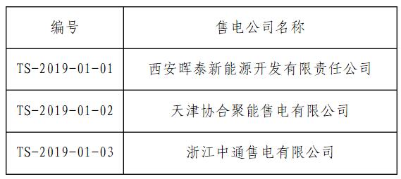 首都電力交易中心新增3家售電公司