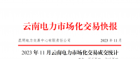 云南電力市場化交易快報(bào)（2023年11月）